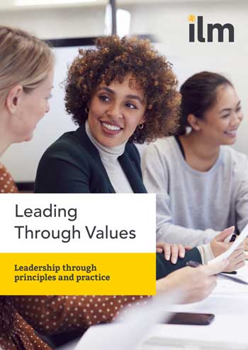leading through values report cover image